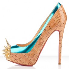 Escarpins Christian Louboutin Asteroid 140 mm à plateformes Caraïbes