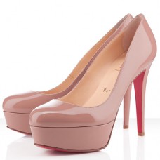 Escarpins Christian Louboutin Bianca 120 mm à plateforme couleur chair