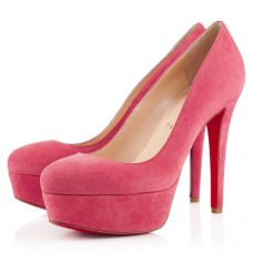Escarpins Christian Louboutin Bianca 120 mm à plateformes Rose Paris