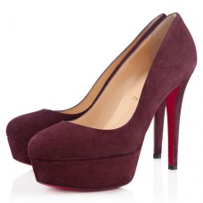 Escarpins Christian Louboutin Bianca 120 mm à plateforme prune