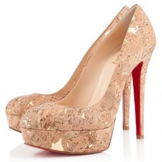Escarpins Christian Louboutin Bianca 140 mm à plateformes dorées Escarpins Christian Louboutin Bianca 140 mm à plateformes dorées