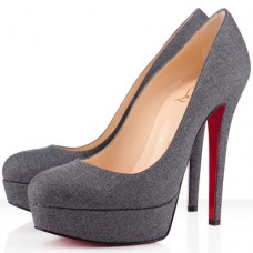 Escarpins Christian Louboutin Bianca 140 mm, plateformes gris clair Escarpins Christian Louboutin Bianca 140 mm, plateformes gris clair