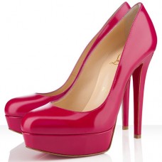 Escarpins Christian Louboutin Bianca 140 mm à plateformes Rose Paris Escarpins Christian Louboutin Bianca 140 mm à plateformes Rose Paris