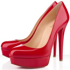 Escarpins Christian Louboutin Bianca 140 mm à plateforme rouge