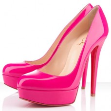 Escarpins Christian Louboutin Bianca 140 mm à plateforme rose