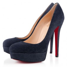 Escarpins Christian Louboutin Bianca 120 mm bleu marine