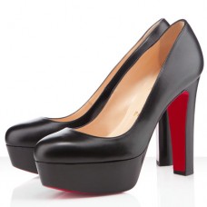 Escarpins Christian Louboutin Bianca 140 mm à plateforme noirs