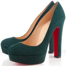 Escarpins Christian Louboutin Bianca 140 mm à plateforme verte Escarpins Christian Louboutin Bianca 140 mm à plateforme verte