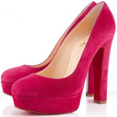 Escarpins Christian Louboutin Bianca 140 mm à plateformes Rose Paris Escarpins Christian Louboutin Bianca 140 mm à plateformes Rose Paris