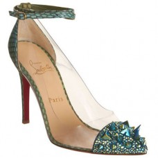 Escarpins Christian Louboutin Pivichic 120 mm verts Escarpins Christian Louboutin Pivichic 120 mm verts