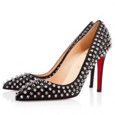 Escarpins Christian Louboutin Pigalle Spikes 100 mm noirs Escarpins Christian Louboutin Pigalle Spikes 100 mm noirs