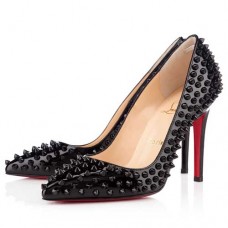 Escarpins Christian Louboutin Pigalle Spikes 100 mm noirs