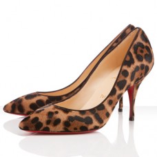 Escarpins Christian Louboutin Piou Piou 80 mm à imprimé léopard