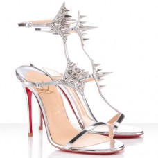 Sandales Christian Louboutin Lady Max 100 mm Argento Sandales Christian Louboutin Lady Max 100 mm Argento