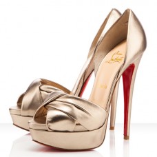 Sandales Christian Louboutin Volpi 140 mm Platine Sandales Christian Louboutin Volpi 140 mm Platine