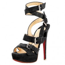 Sandales Christian Louboutin Toutenkaboucle 140 mm noires Sandales Christian Louboutin Toutenkaboucle 140 mm noires