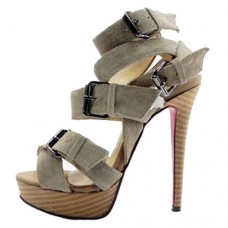 Christian Louboutin Toutenkaboucle 140mm Sandales Taupe