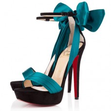 Sandales Christian Louboutin Vampanodo 140 mm Paon