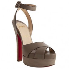 Sandales Christian Louboutin Vivaeva 160 mm Taupe