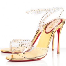 Sandales Christian Louboutin Icone A Clous 100 mm or Sandales Christian Louboutin Icone A Clous 100 mm or