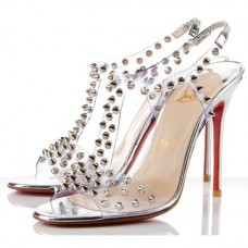 Sandales Christian Louboutin J-Lissimo 100 mm argentées Sandales Christian Louboutin J-Lissimo 100 mm argentées