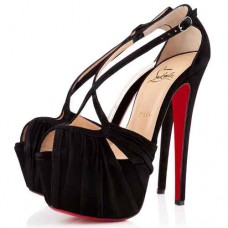 Sandales Christian Louboutin Divinoche 160 mm noires