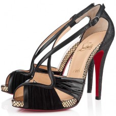 Sandales Christian Louboutin Divinoche 120 mm noires Sandales Christian Louboutin Divinoche 120 mm noires