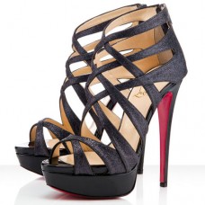 Sandales Christian Louboutin Balota 140 mm noires Sandales Christian Louboutin Balota 140 mm noires