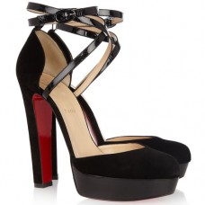 Sandales Christian Louboutin La Favorita 140 mm noires Sandales Christian Louboutin La Favorita 140 mm noires