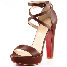 Sandales Christian Louboutin Summerissima 140 mm marron Sandales Christian Louboutin Summerissima 140 mm marron