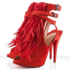 Sandales Christian Louboutin Single Ita 120 mm rouges