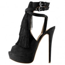 Sandales Christian Louboutin Change Of The Guard 140 mm noires Sandales Christian Louboutin Change Of The Guard 140 mm noires