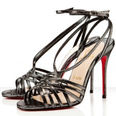 Sandales Christian Louboutin Beverly 100 mm noires Sandales Christian Louboutin Beverly 100 mm noires