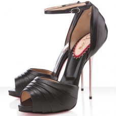 Sandales Christian Louboutin Armadillo Bride 120 mm noires Sandales Christian Louboutin Armadillo Bride 120 mm noires