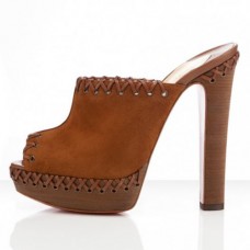 Sandales Christian Louboutin Sablina 140 mm marron Sandales Christian Louboutin Sablina 140 mm marron
