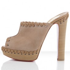 Sandales Christian Louboutin Sablina 140 mm Taupe