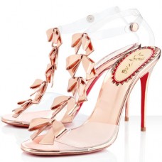 Sandales Christian Louboutin Bow Bow 100 mm roses Sandales Christian Louboutin Bow Bow 100 mm roses