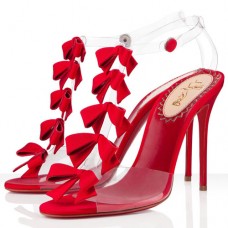 Sandales Christian Louboutin Bow Bow 100 mm rouges Sandales Christian Louboutin Bow Bow 100 mm rouges