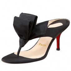 Sandales Christian Louboutin Tulp Thong 80 mm noires