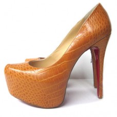 Escarpins Christian Louboutin Daffodile 160 mm à plateforme marron Escarpins Christian Louboutin Daffodile 160 mm à plateforme marron