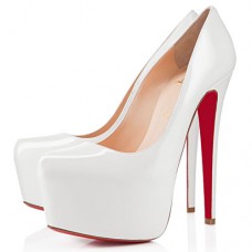 Escarpins Christian Louboutin Daffodile 160 mm à plateforme, blanc cassé Escarpins Christian Louboutin Daffodile 160 mm à plateforme, blanc cassé