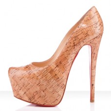 Escarpins Christian Louboutin Daffodile 160 mm à plateforme, couleur naturelle Escarpins Christian Louboutin Daffodile 160 mm à plateforme, couleur naturelle