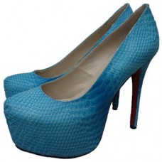 Escarpins Christian Louboutin Daffodile 160 mm à plateforme bleus