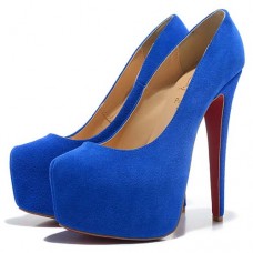 Escarpins Christian Louboutin Daffodile 160 mm à plateforme bleus