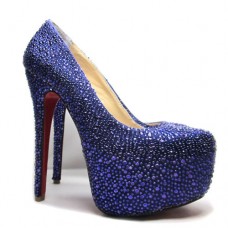 Escarpins Christian Louboutin Daffodile 160 mm à plateforme bleus Escarpins Christian Louboutin Daffodile 160 mm à plateforme bleus