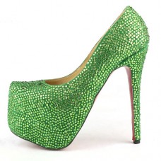 Escarpins Christian Louboutin Daffodile 160 mm à plateforme verte Escarpins Christian Louboutin Daffodile 160 mm à plateforme verte