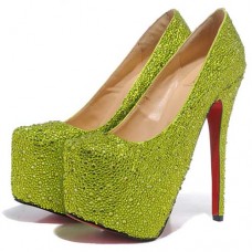 Escarpins Christian Louboutin Daffodile 160 mm à plateforme verte Escarpins Christian Louboutin Daffodile 160 mm à plateforme verte