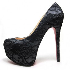 Escarpins Christian Louboutin Daffodile 160 mm à plateforme noirs Escarpins Christian Louboutin Daffodile 160 mm à plateforme noirs