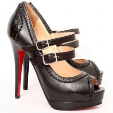 Escarpins Mary Jane Christian Louboutin Luly 140 mm noirs Escarpins Mary Jane Christian Louboutin Luly 140 mm noirs
