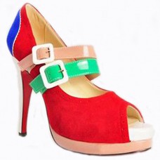 Escarpins Mary Jane Christian Louboutin Lillian 140 mm multicolores Escarpins Mary Jane Christian Louboutin Lillian 140 mm multicolores